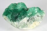 Green, Fluorescent, Cubic Fluorite Crystals - Madagascar #183893-2